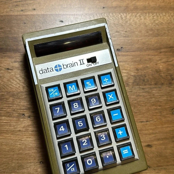 VTG Calfax data brain II calculator yellow/olive color - Picture 11 of 12